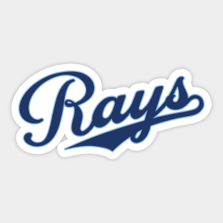 Tampa Bay Rays Script by Buck Tee Originals Sticker